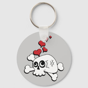 Llavero Calavera y corazón