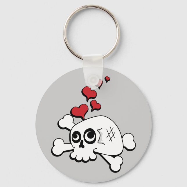 Llavero Calavera y corazón (Anverso)