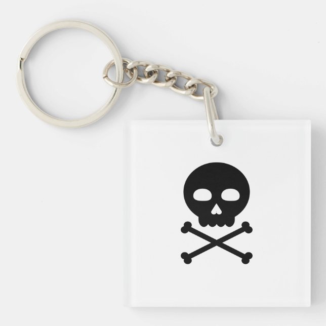 Llavero Calavera y huesos (Frente)