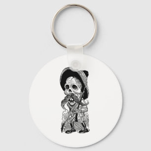 Llavero Calavera zapatista. c. a principios del siglo XX. 