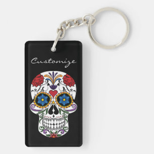 Llavero Calaveras humanas decoradas Art Thunder_Cove