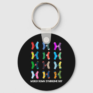 Llavero Calcetines Día Mundial del Síndrome de Down Wdsd 