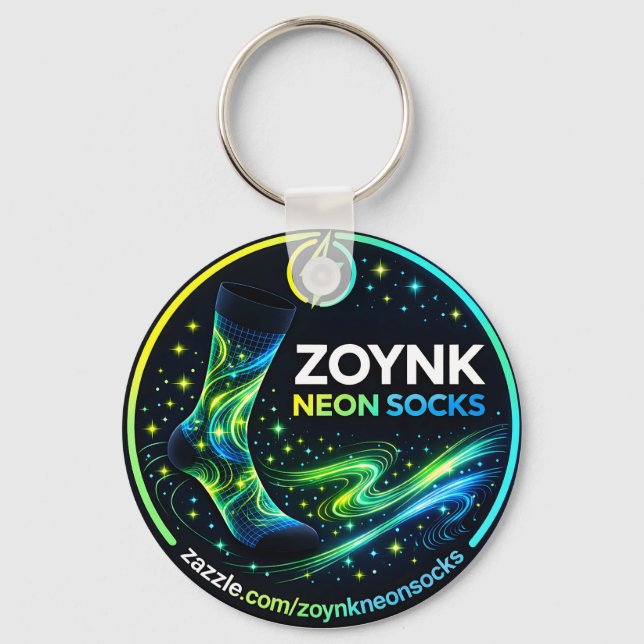 Llavero Calcetines Neon Zoynk (Anverso)