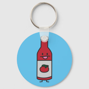 Llavero Caldo de tomate en la botella de Ketchup Acondicio