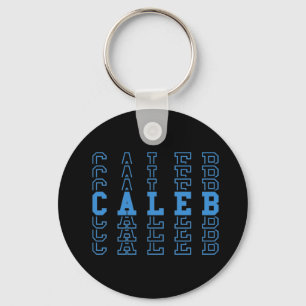 Llavero Caleb Blue Personalizado Boy Name Keychain
