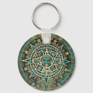 Llavero Calendario azteca en detalle