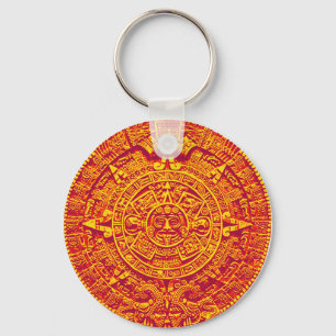 Llavero Calendario azteca - oro