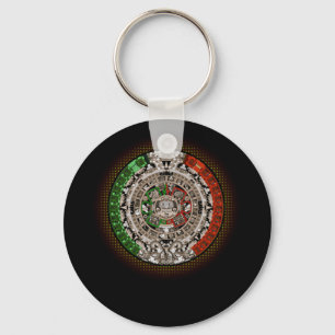 Llavero Calendario azteca Sun Stone Arte mexicano tallado