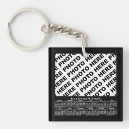 Llavero Calendario de 2026 Añadir 3 fotos Keychain