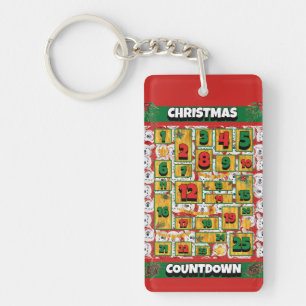 Llavero Calendario de Adviento de Navidad Cuenta Regresiva