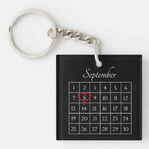 Llavero Calendario de Personalizado del Aniversario de un