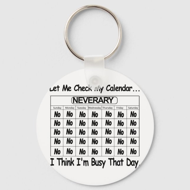 Llavero Calendario Neverary ocupado (Anverso)