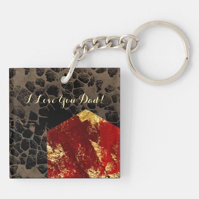 Llavero Calentamiento global - Casa en llamas - Día del pa (Atrás)