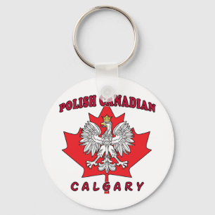 Llavero Calgary Polaco Canadiense Leaf
