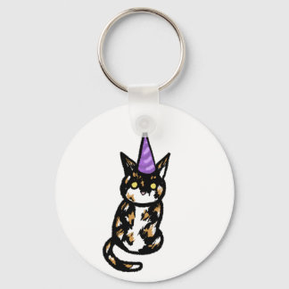 Llavero Calico Cat Celebration Keyring