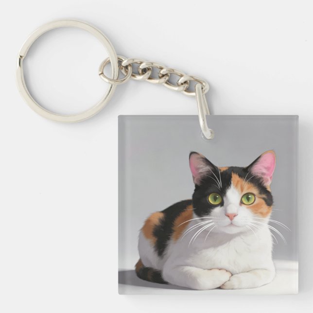Llavero Calico Cat Keychain (Frente)