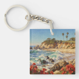 Llavero  California Beach | Impressionist Coastal Art