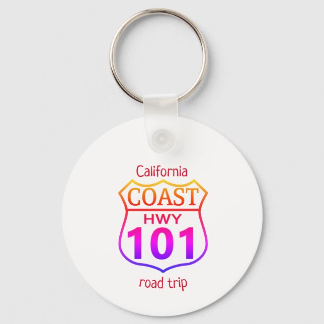 Llavero California **Coast Hwy 101 ****   (Anverso)