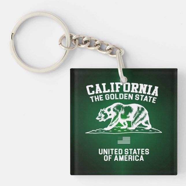 Llavero California, el estado de oro (Frente)