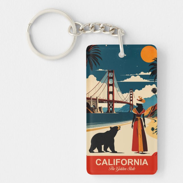 Llavero California: El estado de oro (Frente)