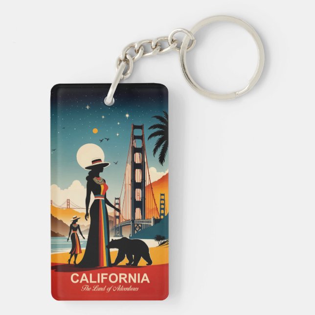 Llavero California: La tierra de las aventuras (Atrás)