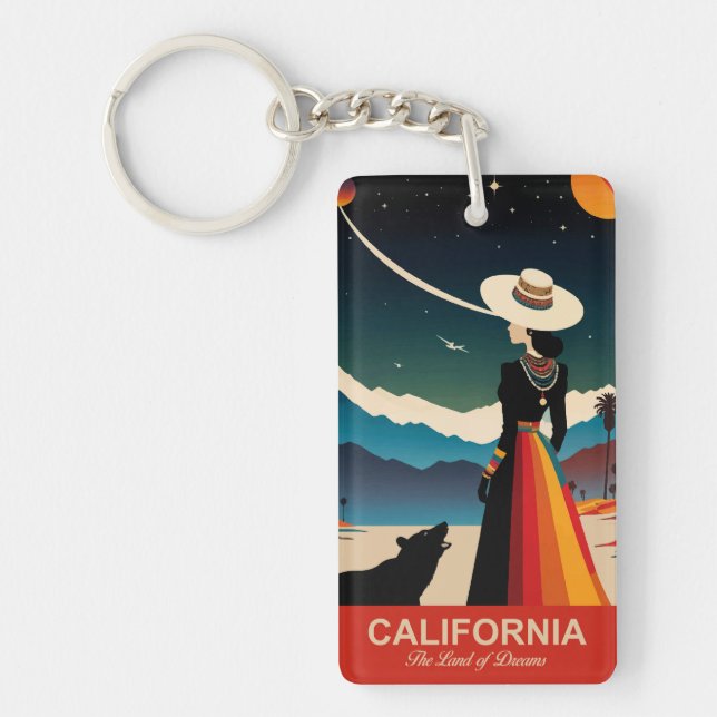 Llavero California: La tierra de los sueños (Frente)