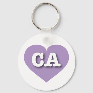 Llavero California Lavender Heart - Amo CA