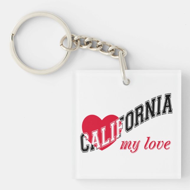 Llavero California mi amor (Frente)