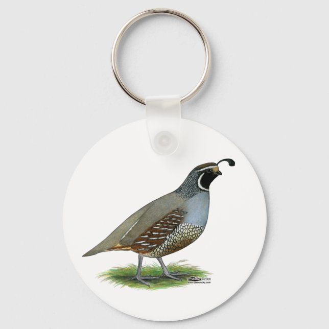 Llavero California Valley Quail (Anverso)
