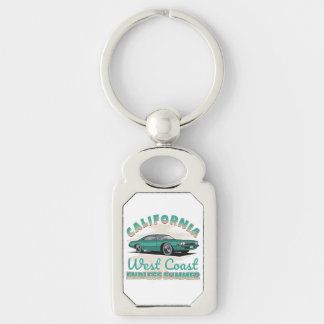 Llavero California West Coast Vintage Car Metal