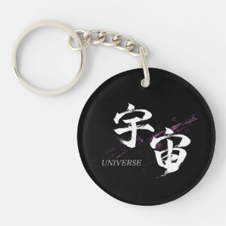 Llavero Caligrafía japonesa de Kanji Uchu/Universo