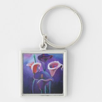 Llavero Callas Púrpura Lilac Y Arte Púrpura