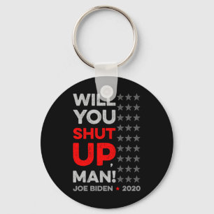 Llavero Cállate hombre Joe Biden Donald Trump Dete V