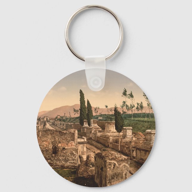 Llavero Calle de las Tumbas, Pompeya, Campania, Italia (Anverso)