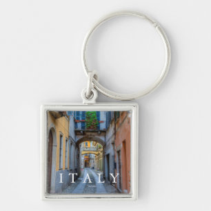 Llavero Calle estrecha de la ciudad, Italia