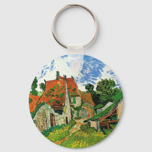 Llavero Calle Village en Auvers por Vincent Van Gogh