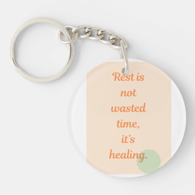 Llavero Calm & Healing Affirmation Key Ring (Frente)