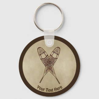 Llavero Calzado De Nieve En Papel Antiguo