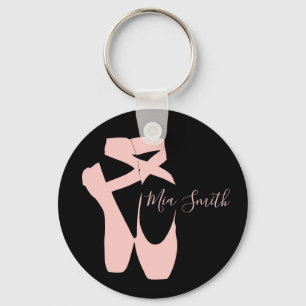 Llavero Calzado de punta de ballet rosa