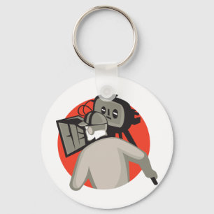 Llavero cámara de película del cameraman del equipo de