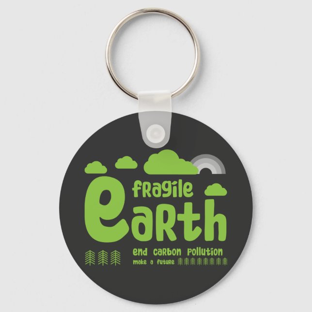 Llavero Cambio climático | Contaminación por carbono | Cam (Anverso)