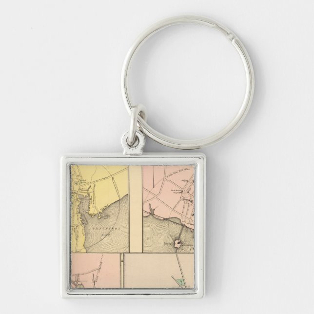 Llavero Camden, Wiscasset, Damariscotta, (Frente)