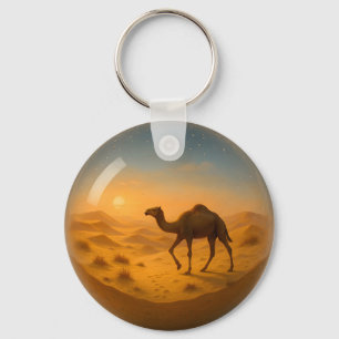 Llavero Camello del desierto en la cadena de claves de la 