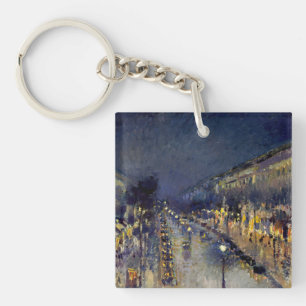 Llavero Camille Pissarro - Bulevar Montmartre de noche