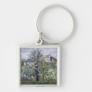 Llavero Camille Pissarro el   el huerto con los árboles