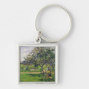 Llavero Camille Pissarro el   la carretilla, huerta, c.188