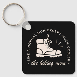 Llavero Caminando mamá excursionista divertido retro vinta