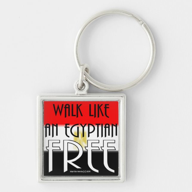 Llavero Caminar Como Un Egipcio: Libre - Keychain (Frente)