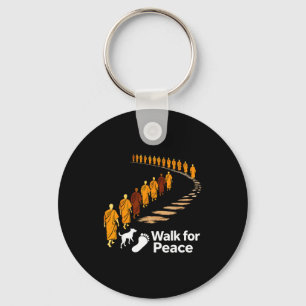 Llavero Caminar paz 2026 paz mundial monjes con perro alok