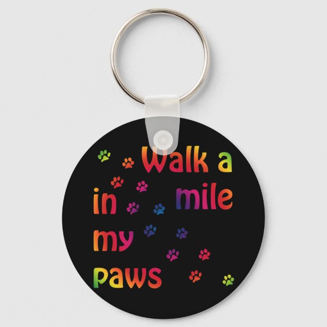 Llavero Caminar una milla (felino) (Anverso)